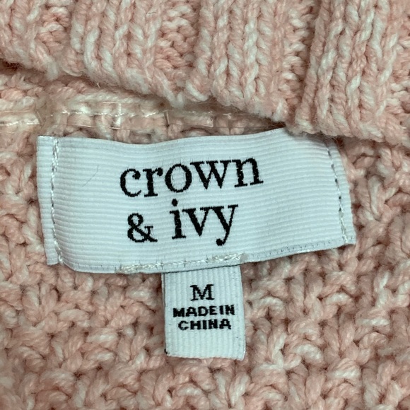 Crown & Ivy Pink Sweater Size M - Picture 7 of 7